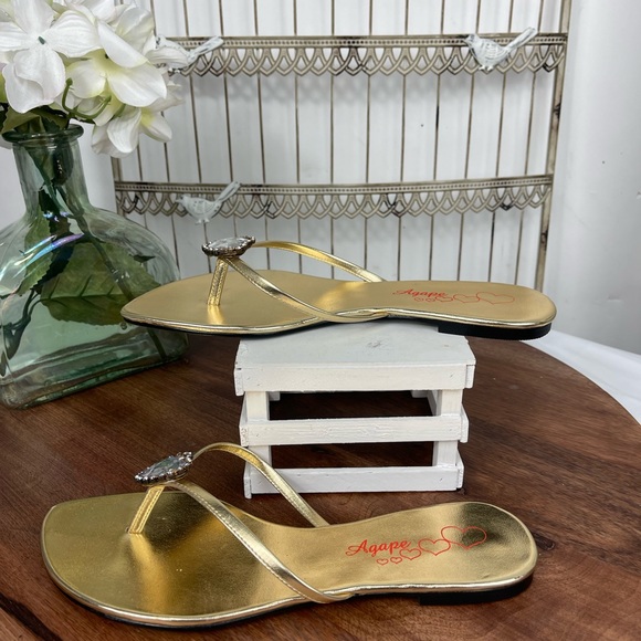 Agape Womens Slide thong sandals size9. - Picture 3 of 8